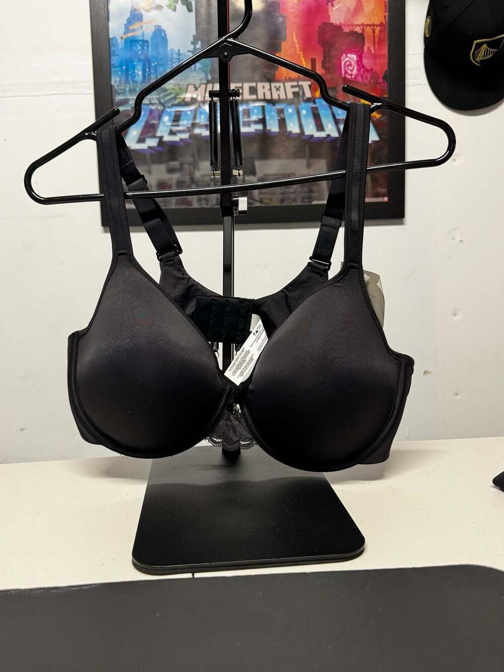 WU57 42C Bali Beauty Smoothing Underwire Bra Black NWT